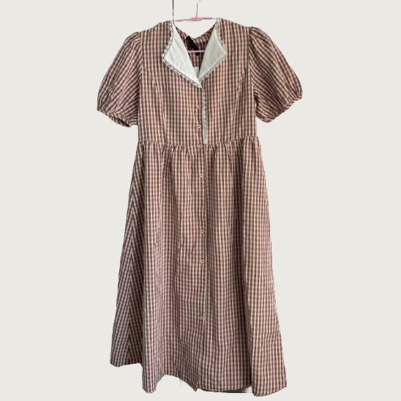 NEW Jane + Delancey Lace Flower Collar Vintage Style Midi Dress - Picture 1 of 5